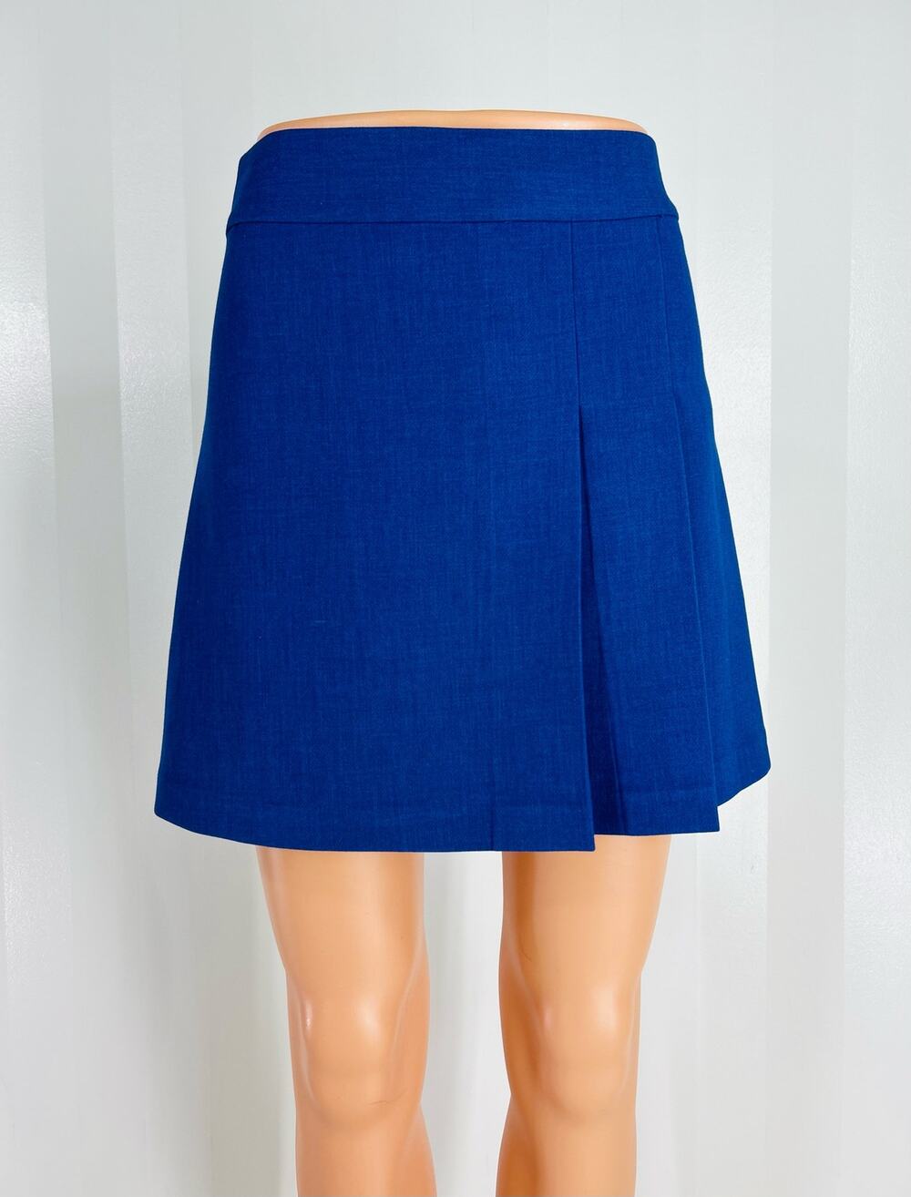 Alice + Olivia Blue Pleated Mini Skirt Sz 0